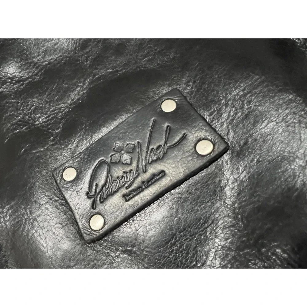 Patricia Nash Large‎ Black Leather Benvenuto Tote Shoulder Bag